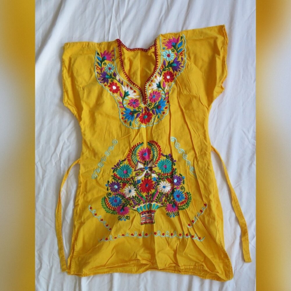 Vintage Handmade Mexican Sundress XS